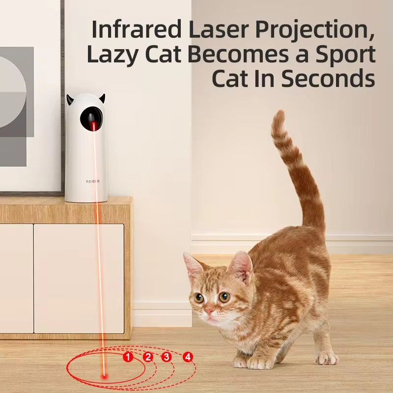 Automatic Cat Toys Interactive Smart Teasing Pet LED Laser 