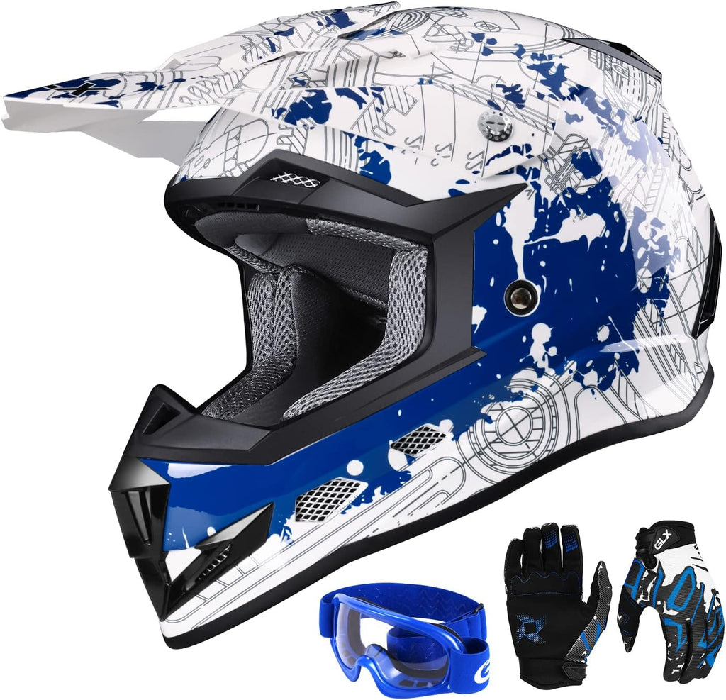  Helmet Bike Combo compatible with ATV, kart, motocicleta, moto acuática, UTV