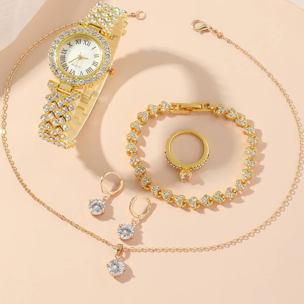 Diamond Women Watches Luxury Fashion Rhinestone Quartz Bracelet Wrist Watch for Women