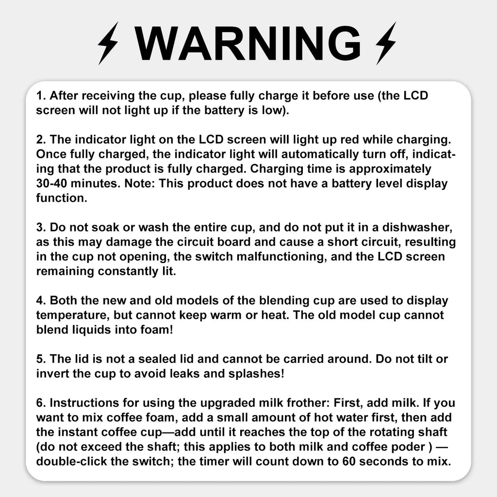 Intelligent Coffee Cup with Lid, 1/3 Counts Automatic Stirring Cup with Temperature Display, USB Rechargeable Stirring Cup for Coffee, Tea, Hot Chocolate, Gift