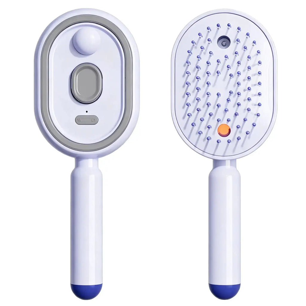 Electric Spray Air Cushion Massage Comb | Essential Oil Mist Hair Care Comb | Self-Cleaning Anti-Tangle | Anti-Static Volumizing Aromatherapy Comb,Random Color.