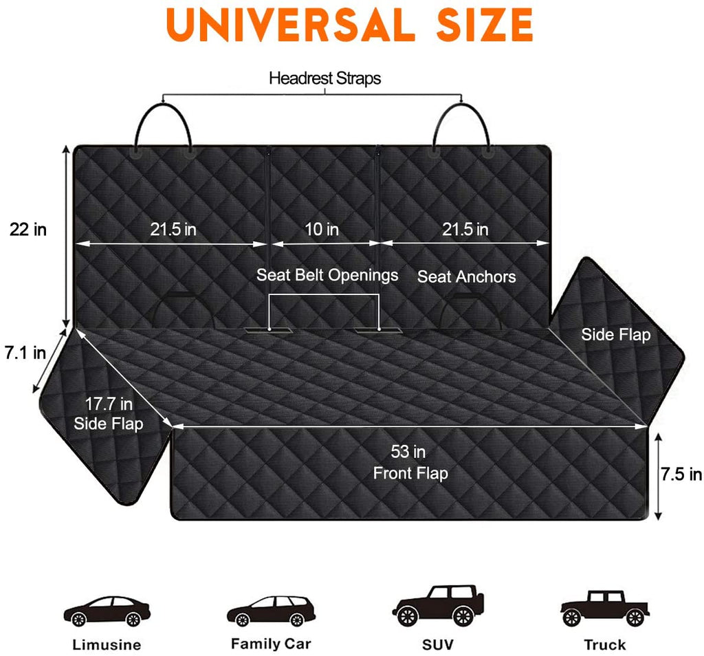 Pet Car Seat Protector Waterproof Protector Impermeable de mascota para coches