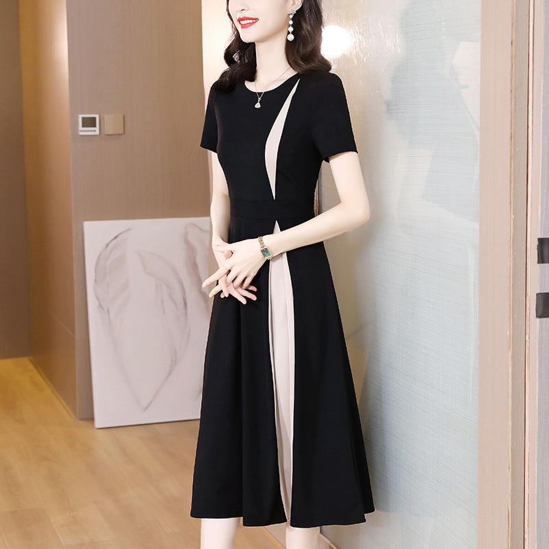 Summer Dress Long Short Sleeve  