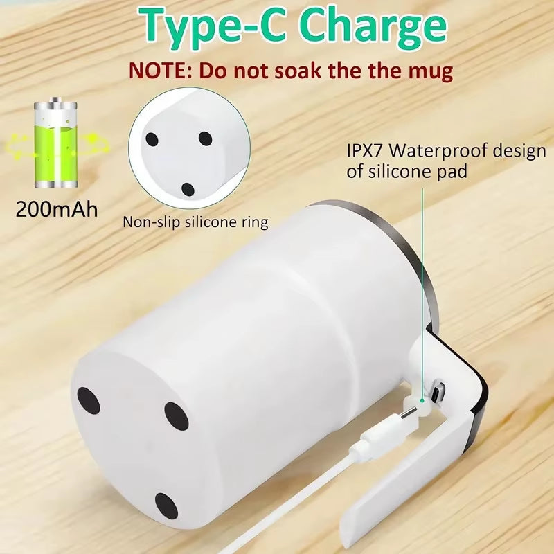 Coffee Stirring Mug USB Charging Digital Display Automatic Magnetic Cup