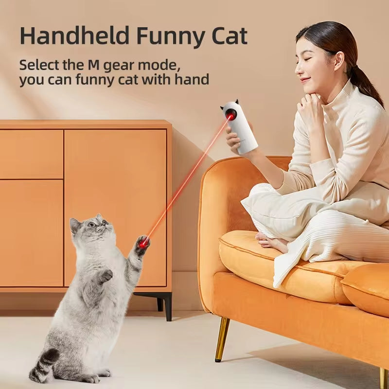 Automatic Cat Toys Interactive Smart Teasing Pet LED Laser 
