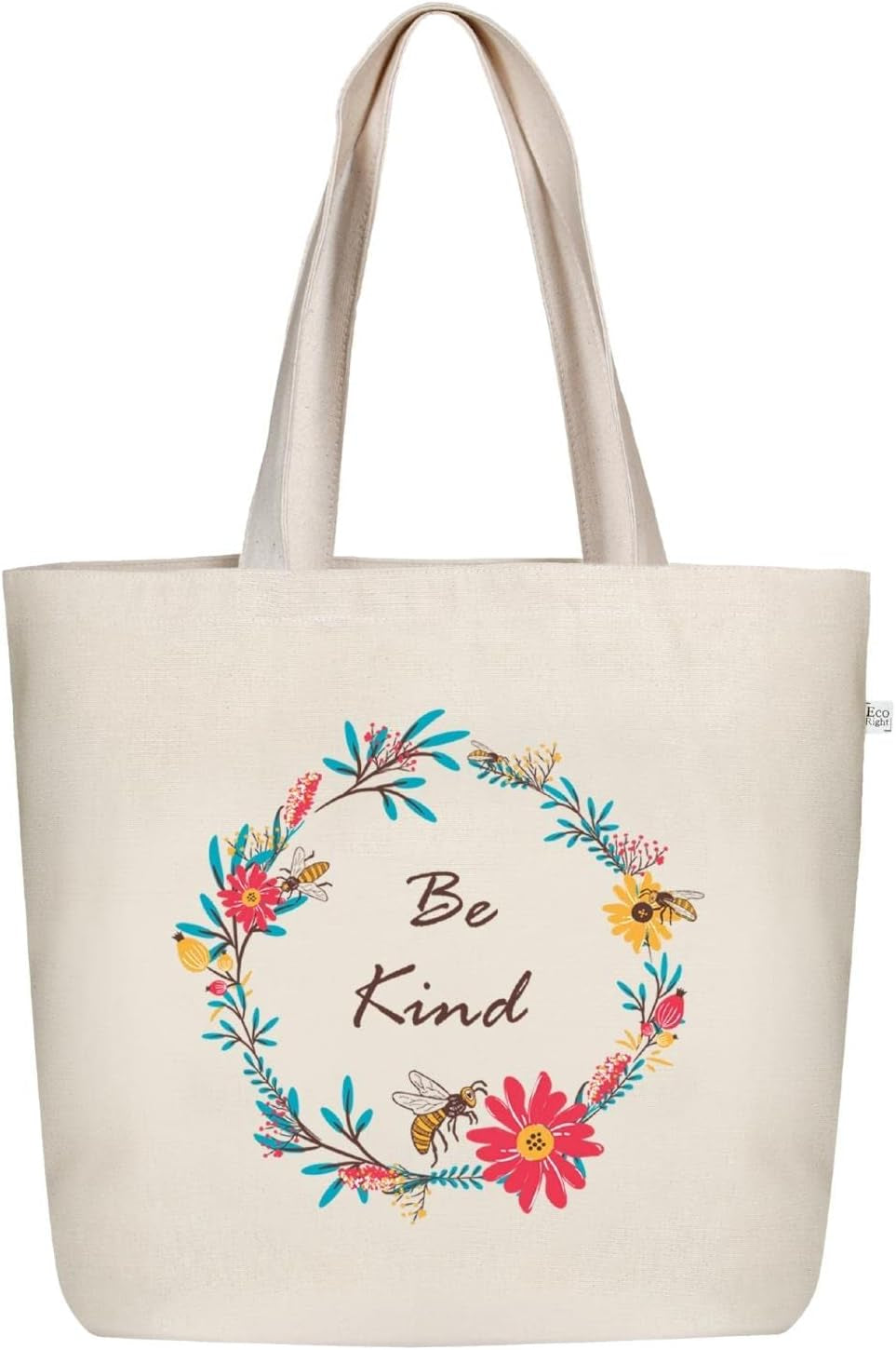  Tote Bag Aesthetic Canvas for Women Large Zipper  with Pocket