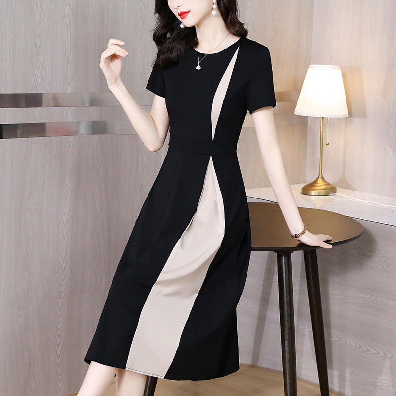 Summer Dress Long Short Sleeve  