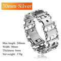 Tread Bracelet 29 in 1 Multi Tool Bracelets Stainless Steel Outdoor Survival Screwdriver Hand Tools Kit Watch Strap Accessories