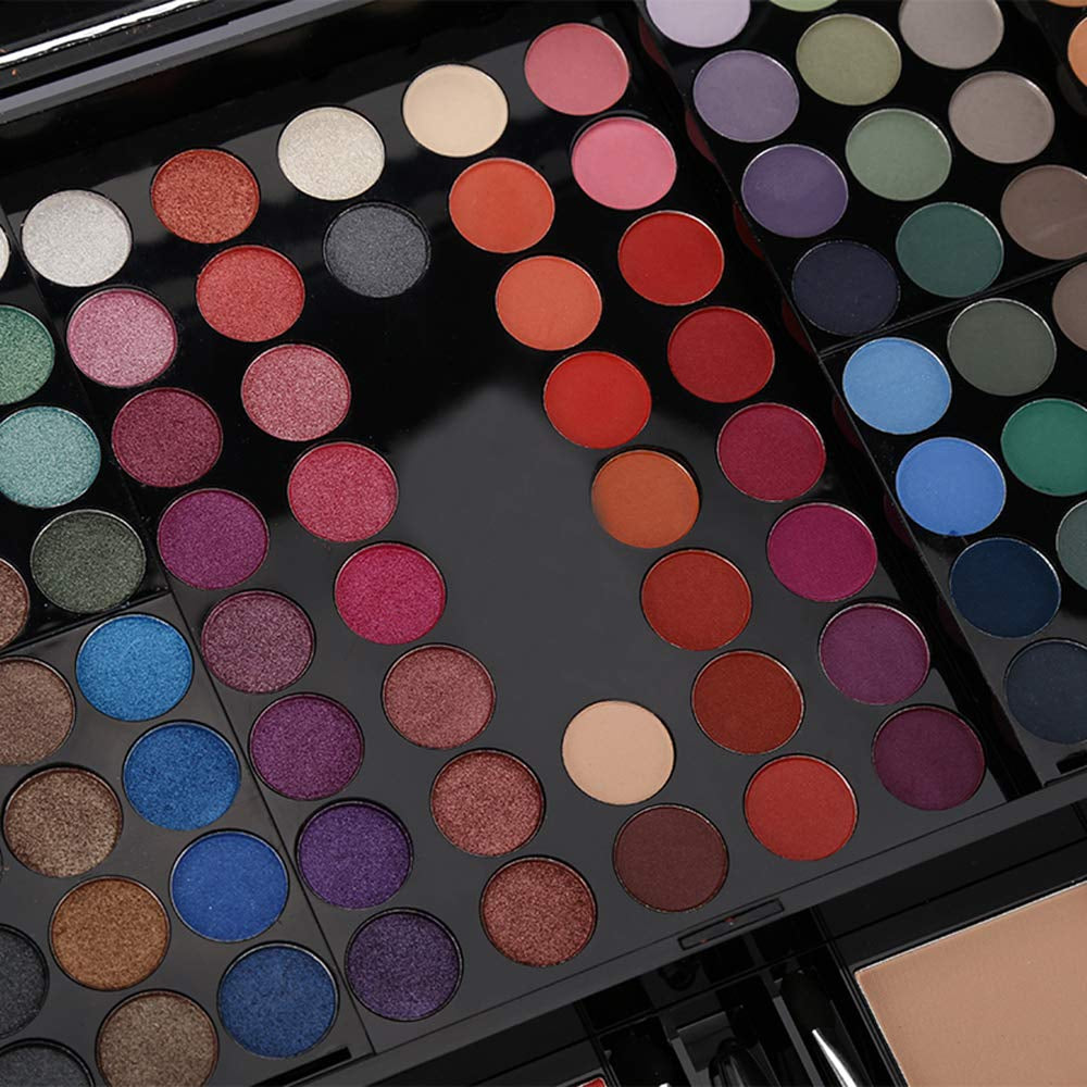  Make up Palette Set Kit for  Eyeshadow Facial Blusher Eyebrow Powder Face, Eyeliner Pencil a Mirror All-In-One