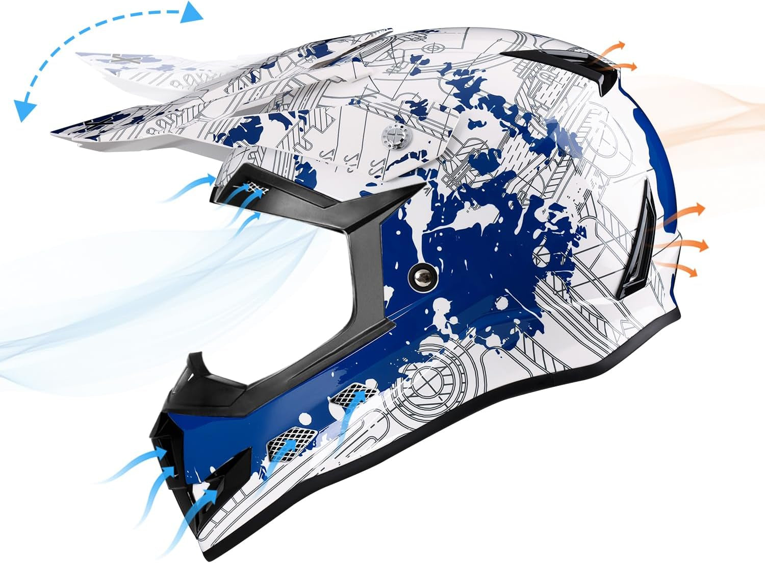  Helmet Bike Combo compatible with ATV, kart, motocicleta, moto acuática, UTV