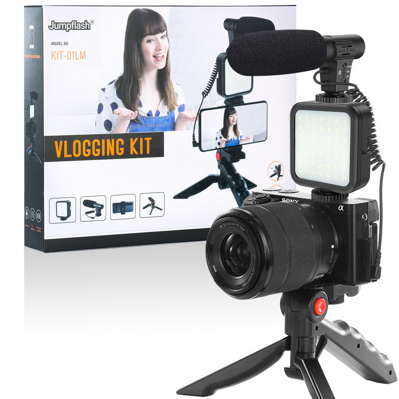 Tripod Kit Vlogging Photography with Smartphone Compatible with Apple