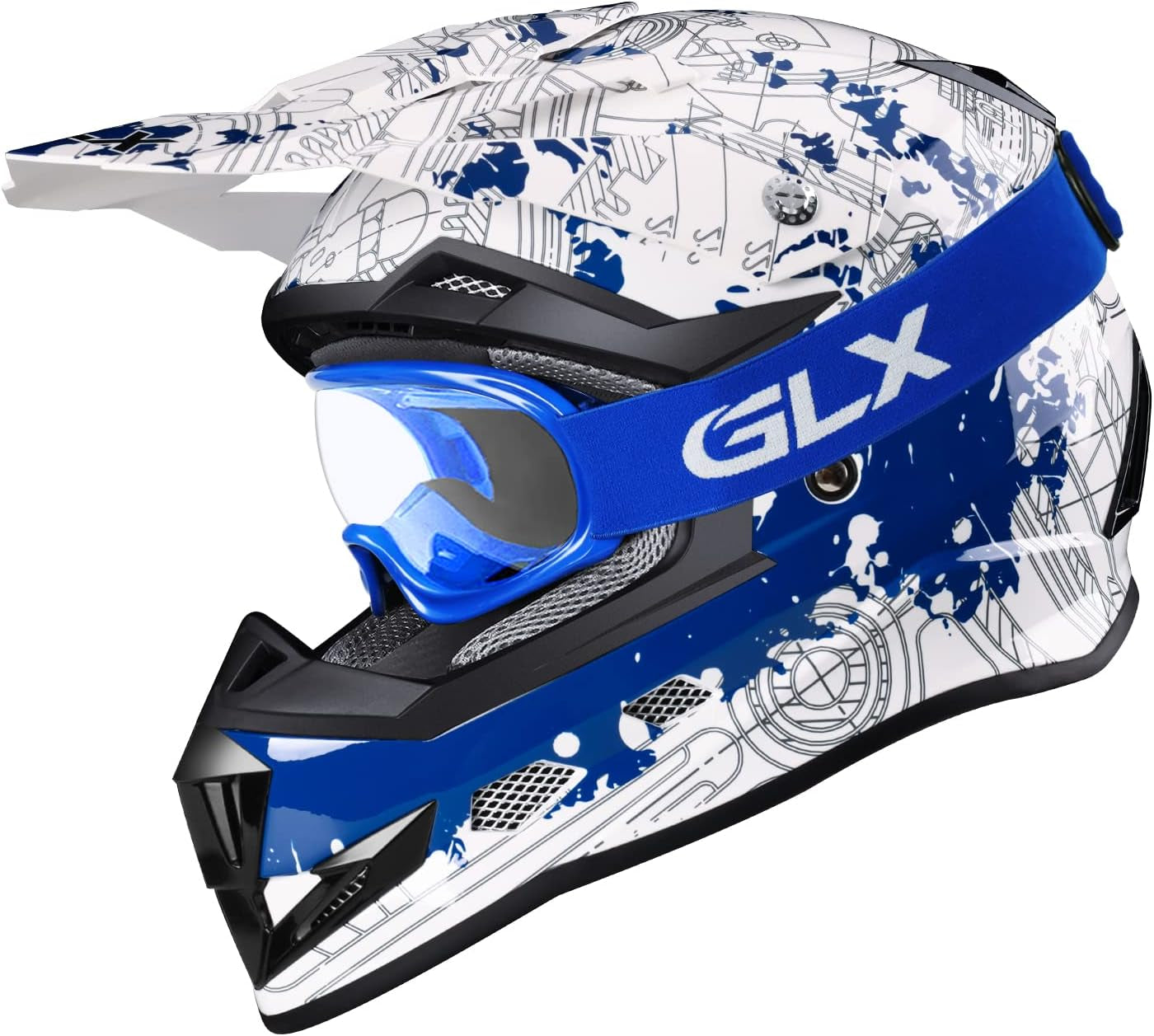  Helmet Bike Combo compatible with ATV, kart, motocicleta, moto acuática, UTV