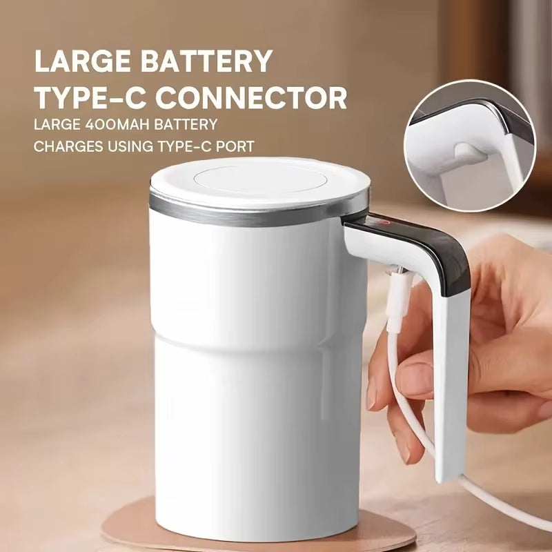 Coffee Stirring Mug USB Charging Digital Display Automatic Magnetic Cup
