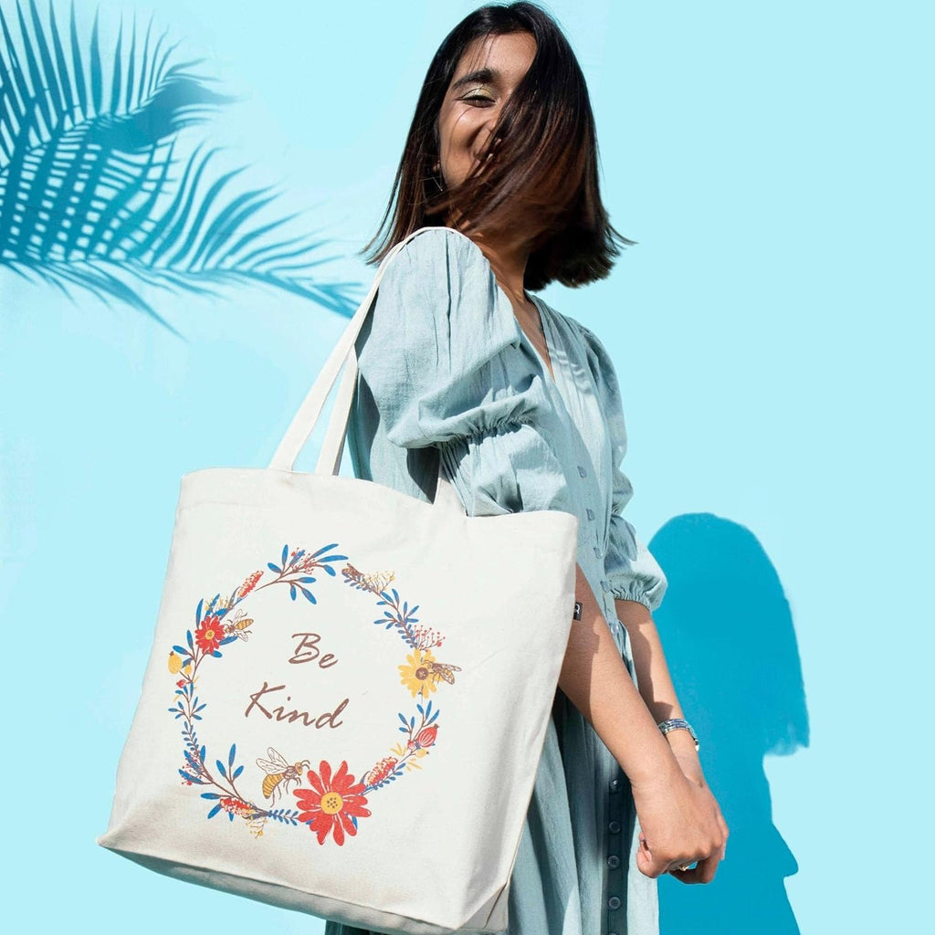  Tote Bag Aesthetic Canvas for Women Large Zipper  with Pocket