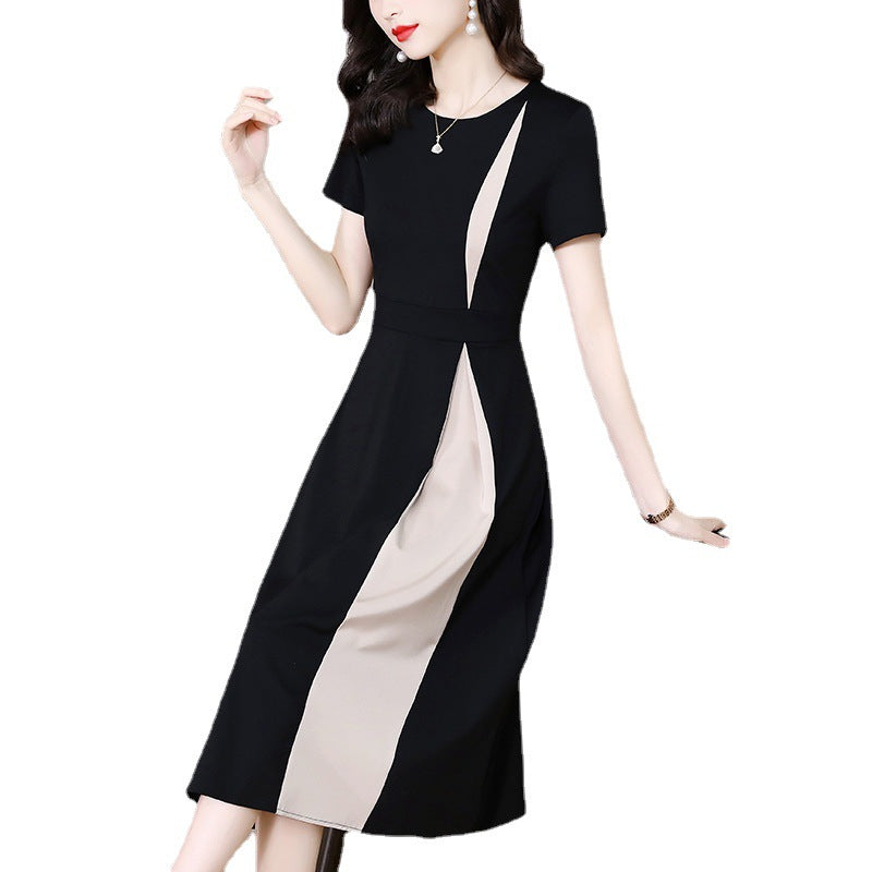 Summer Dress Long Short Sleeve  